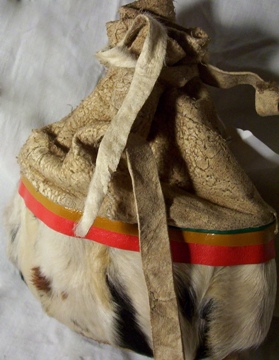 Goat Hide Tsampa Bag